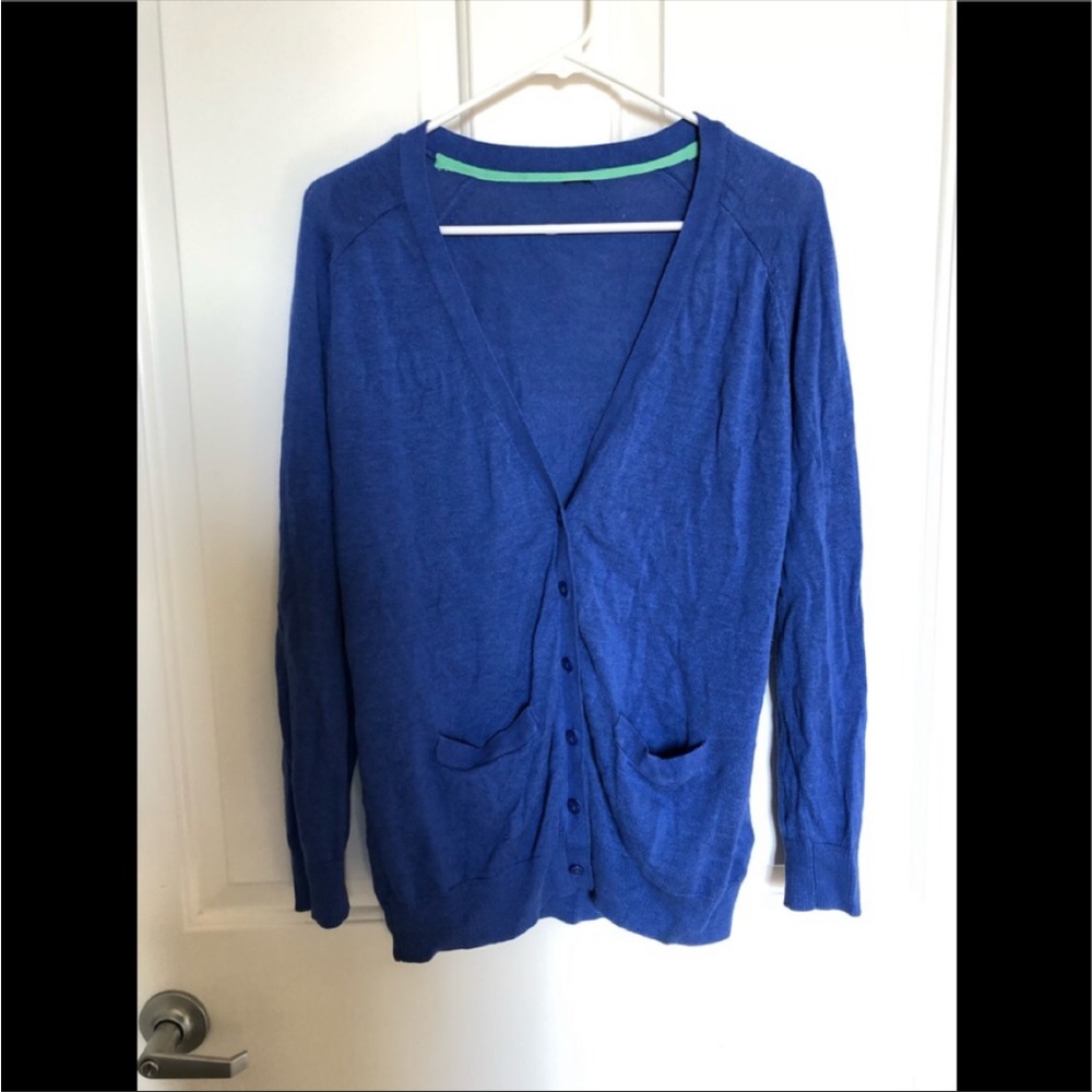 H&M Women’s Navy Blue Button up Cardigan Size small